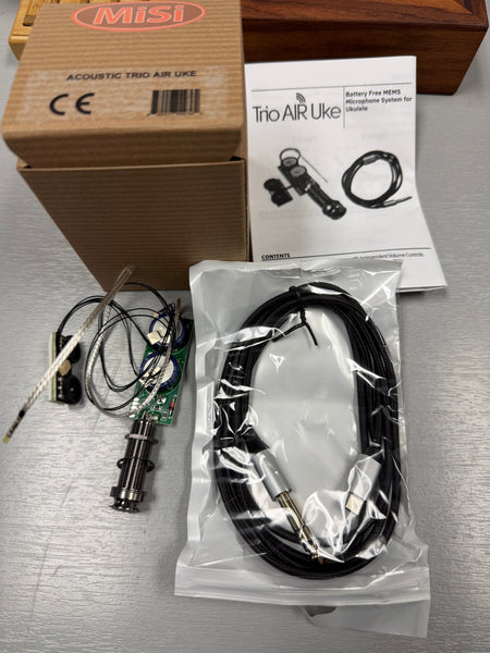 MiSi Acoustic AIR Trio Ukulele Pickup - Rechargeable Ukulele Pickup -  Battery Free