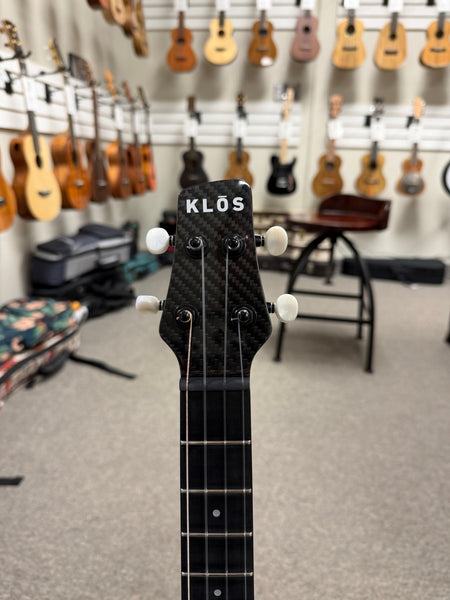 Klos Full Carbon Fiber Baritone Ukulele w/Case - Travel Uke
