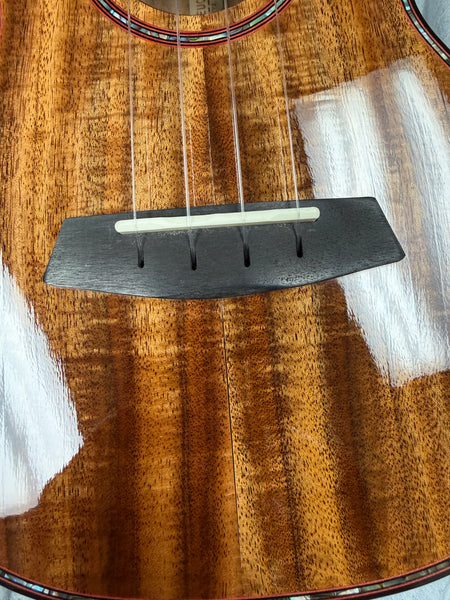 Enya EUC-K5 Solid Acacia Concert Ukulele w/Case - B Stock