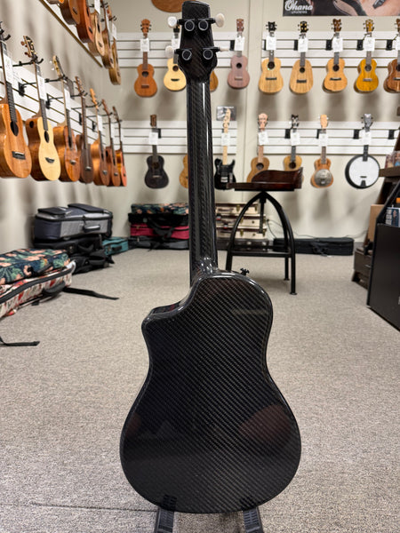 Klos Full Carbon Fiber Baritone Ukulele w/Case - Travel Uke
