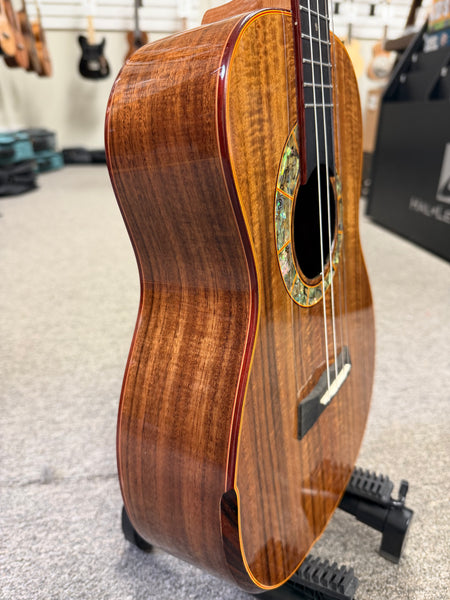 SNAIL S-60B Solid Acacia Baritone Ukulele w/Case - B Stock