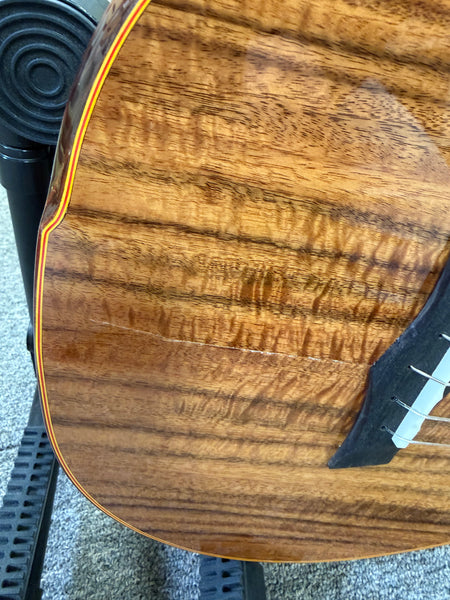 SNAIL S-60B Solid Acacia Baritone Ukulele w/Case - B Stock