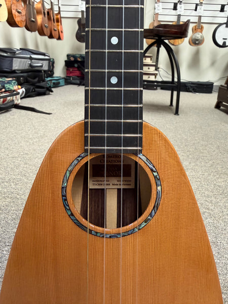 Romero Creations Tiny Tenor Solid Cedar/Rosewood Ukulele w/Case - RC-TT-CRW