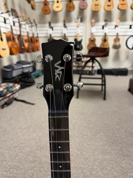 Risa UKE-LP432-MHTS Tenor Les Paul Style Solid Body Electric Ukulele w/Case - Mahogany Tobacco Sunburst