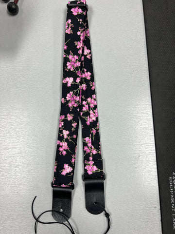 Quiltsand Woven Ukulele Strap - Cherry Blossom - Adjustable