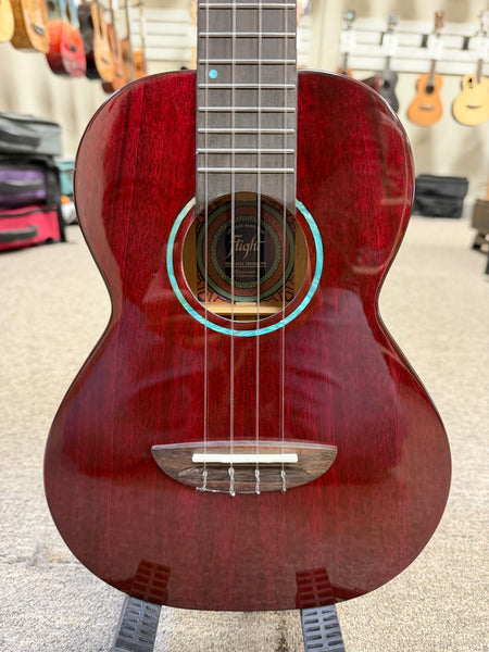 Flight TPP Iris Tinta Tenor Ukulele w/Case - Transparent Purple