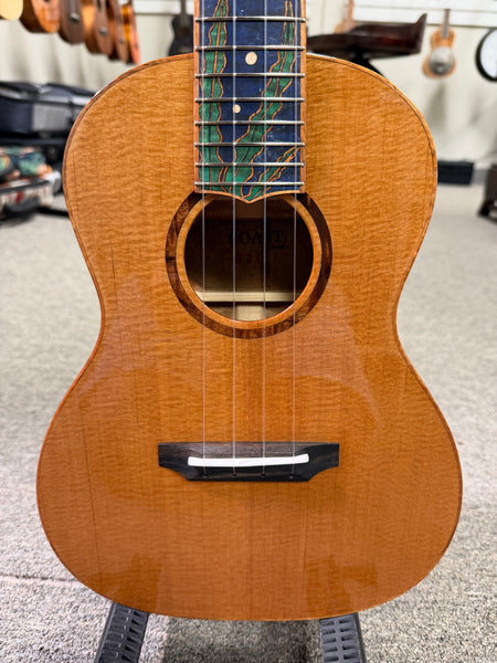 Coast Ukulele Custom Solid AAA Torrefied Spruce/Mango Tenor Ukulele w/Case #110