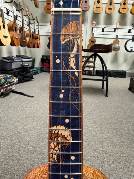Coast Ukulele Custom Solid AAA Torrefied Spruce/Mango Tenor Ukulele w/Case #110