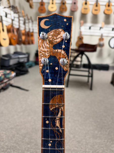 Coast Ukulele Custom Solid AAA Torrefied Spruce/Mango Tenor Ukulele w/Case #110