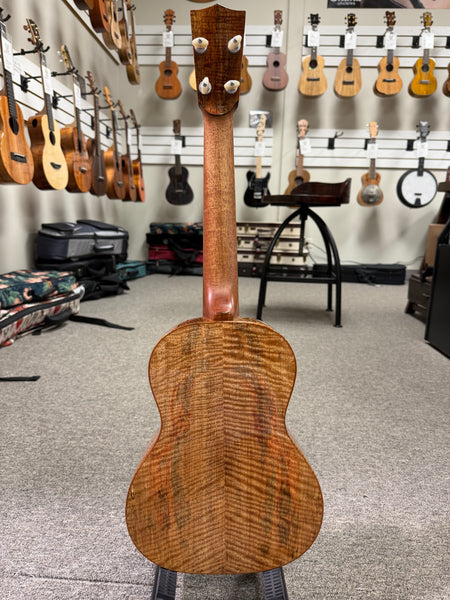 Coast Ukulele Custom Solid AAA Torrefied Spruce/Mango Tenor Ukulele w/Case #110
