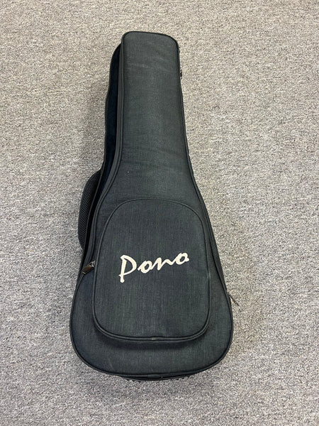 Pono TE-MDR Mango Deluxe Red Tenor Electric Solid Body Ukulele w/Case