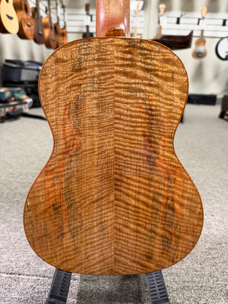 Coast Ukulele Custom Solid AAA Torrefied Spruce/Mango Tenor Ukulele w/Case #110