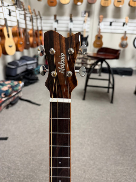 Makaio MKBXS-10 Large Body Steel String Koa Baritone Ukulele w/Case