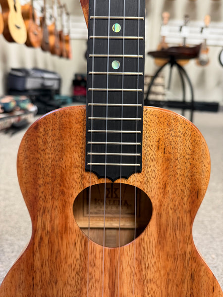 KoAloha KTM-10 Solid Koa Pikake Tenor Ukulele w/Case #3 - Made In Hawaii - Satin Finish
