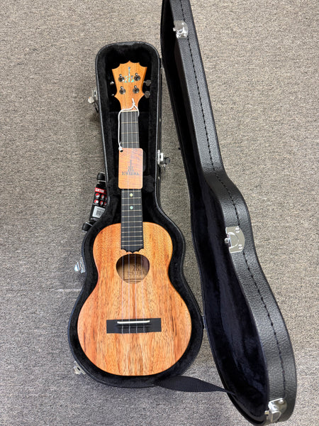 KoAloha KTM-10 Solid Koa Pikake Tenor Ukulele w/Case #3 - Made In Hawaii - Satin Finish