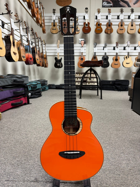 aNueNue Orange Koa Solid Cedar/Koa Tenor Ukulele w/Case