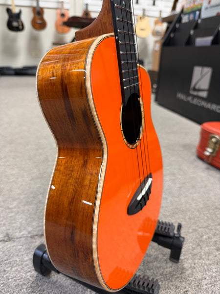 aNueNue Orange Koa Solid Cedar/Koa Tenor Ukulele w/Case