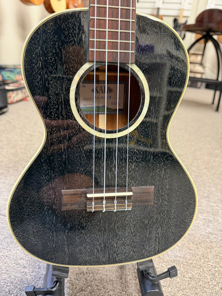 KALA KA-SDH-T Solid Salt and Pepper Doghair Mahogany Tenor Ukulele w/Case