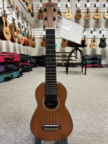 KALA KA-SCAC-SLNG Solid Cedar Top/Acacia Soprano Long Neck Ukulele