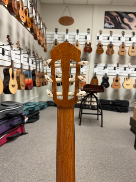 aNueNue Nino N520WW Solid Cedar/Mahogany 6 String Baritone Ukulele/Mini Guitar w/Case - Winter White