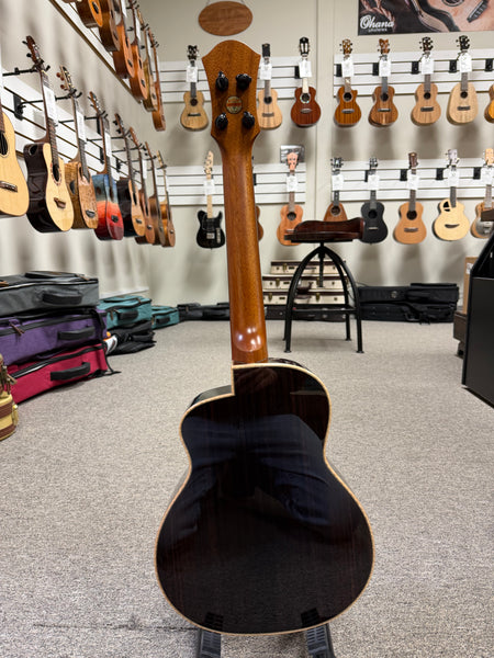 aNueNue Black Whale Solid Cedar/Maple/Rosewood Tenor Ukulele w/Case