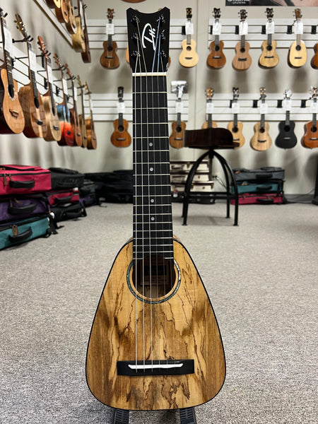 Romero Creations Solid Spalted Mango Tiny Tenor 6 String Guitalele/Guitarlele w/Case #2 - RC-TT6-MG Ukulele