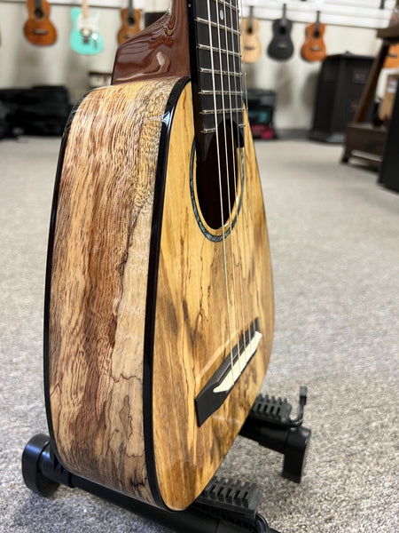 Romero Creations Solid Spalted Mango Tiny Tenor 6 String Guitalele/Guitarlele w/Case #2 - RC-TT6-MG Ukulele