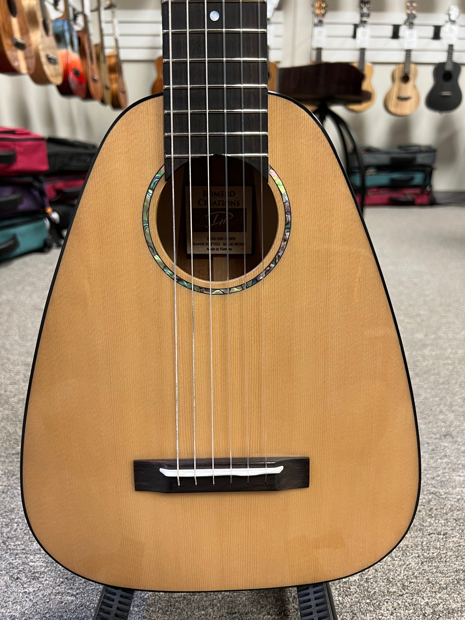 Romero Creations Daniel Ho Tiny Tenor 6 String Nylon Guitar w/Case - Solid Spruce/Solid Mahogany - RC-DHO6-SM