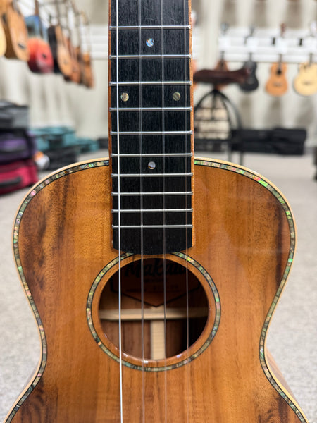 Makaio MKT-20 Solid Koa Tenor Ukulele w/Case - Rosewood Comfort Armrest