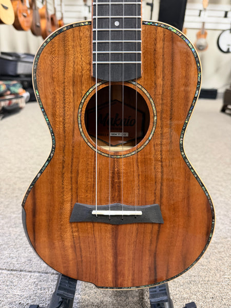Makaio MKT-20 Solid Koa Tenor Ukulele w/Case - Rosewood Comfort Armrest