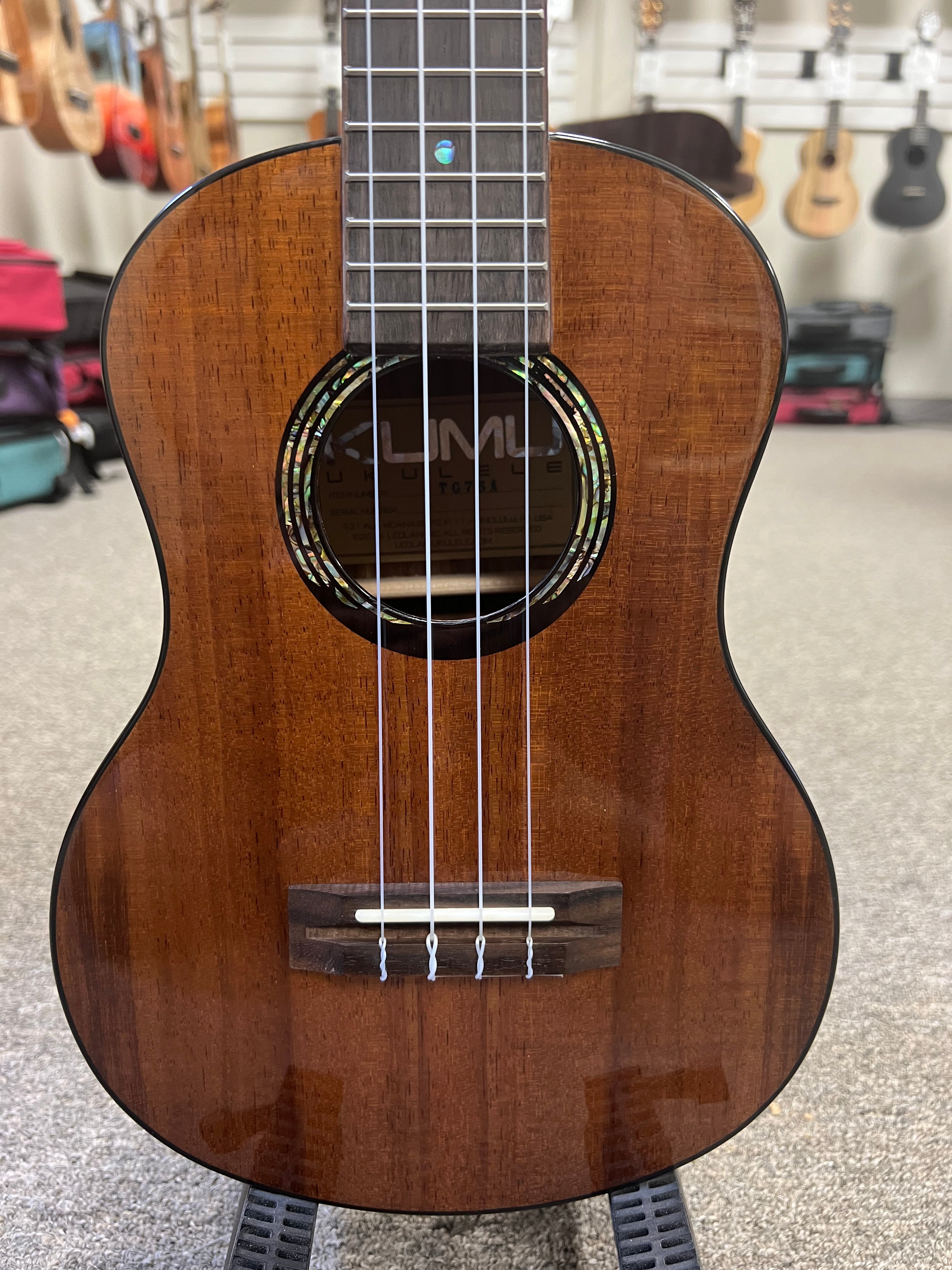 KUMU TG-75A Koa Tenor Ukulele - Gloss Finish