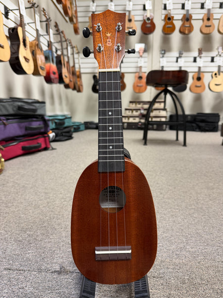 Kiwaya U-Trip 02 Mahogany Pineapple Sopranino Ukulele w/Case - Mini Soprano