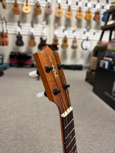 Kamaka HF-1L Solid Koa Soprano Long Neck Ukulele w/Case - Made in Hawaii