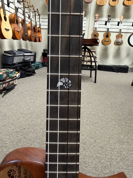 KALA Revelator Koa Electric Baritone Ukulele w/Case - Made In The U.S.A.