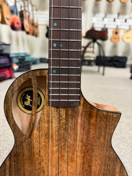 Flight Aviator Solid Mango/Okume Tenor Ukulele w/Case #1