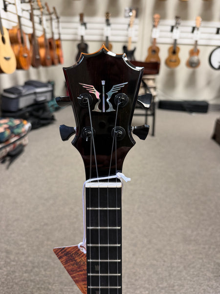 KoAloha Red Label "Polani" Solid Curly Koa Tenor Ukulele w/Case #1