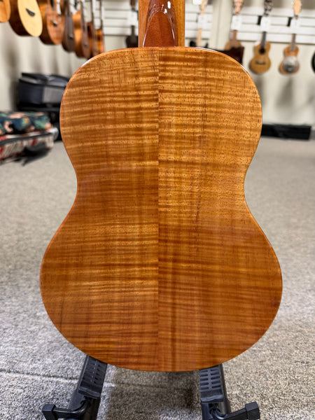 KoAloha Red Label "Polani" Solid Curly Koa Tenor Ukulele w/Case #1