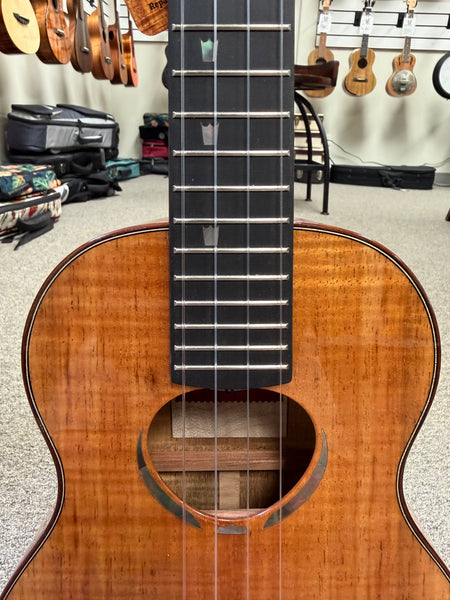 KoAloha Red Label "Polani" Solid Curly Koa Tenor Ukulele w/Case #2
