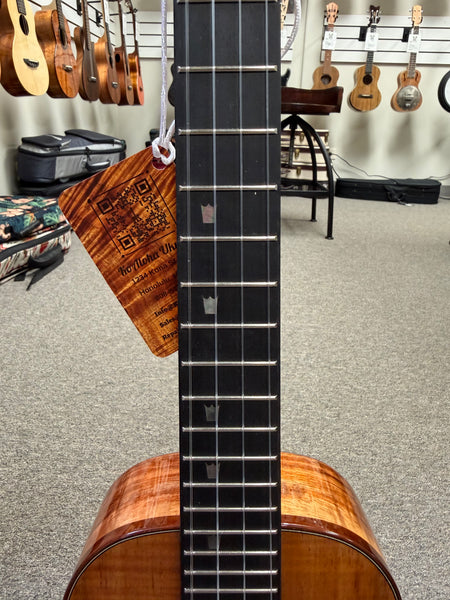 KoAloha Red Label "Polani" Solid Curly Koa Tenor Ukulele w/Case #2