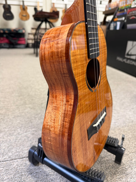 KoAloha Red Label "Polani" Solid Curly Koa Tenor Ukulele w/Case #2