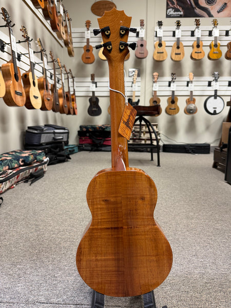 KoAloha Red Label "Polani" Solid Curly Koa Tenor Ukulele w/Case #2