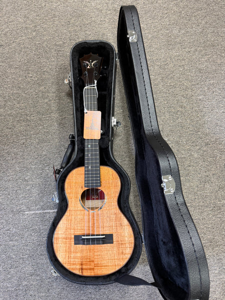 KoAloha Red Label "Polani" Solid Curly Koa Tenor Ukulele w/Case #2