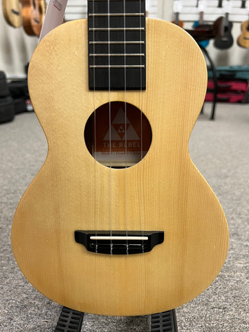 Rebel Double Cheese Concert Ukulele w/Case - Matte Finish - Solid Spruce/Solid Mahogany