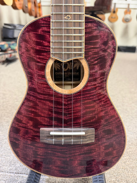 Oli L2-CMG-MMP Solid Mango Concert Ukulele w/Case - Purple Burst