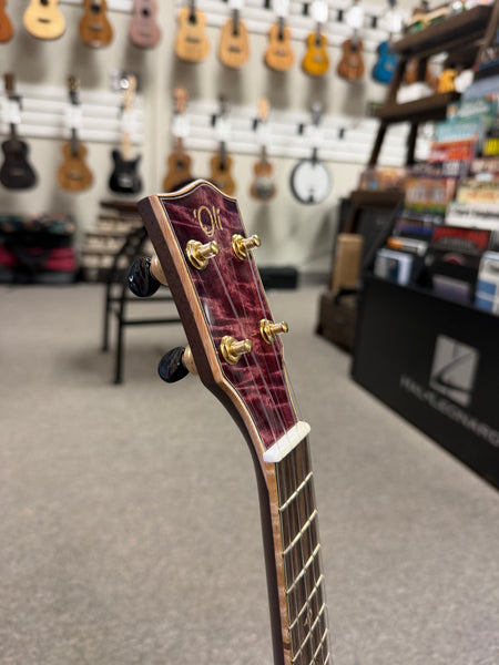 Oli L2-CMG-MMP Solid Mango Concert Ukulele w/Case - Purple Burst