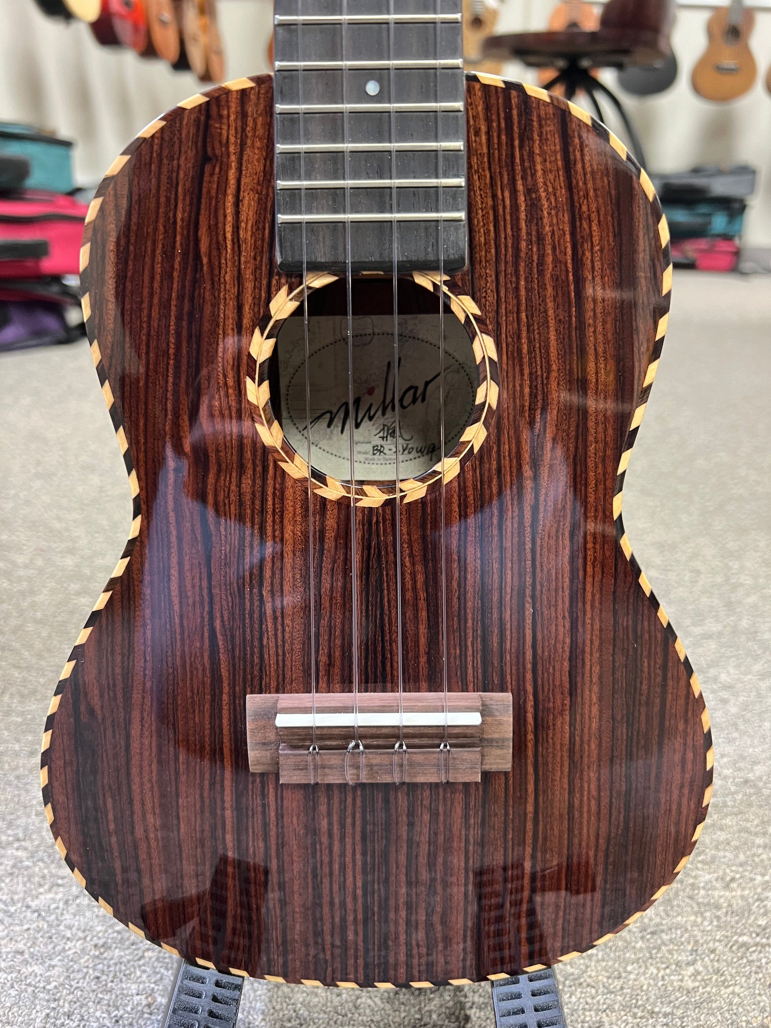 Millar BR-240WG Solid Bolivian Rosewood Concert Ukulele