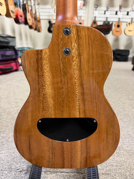 Pono TE-D Cedar/Acacia Solid Body Electric Tenor Ukulele w/Case - Pre Loved