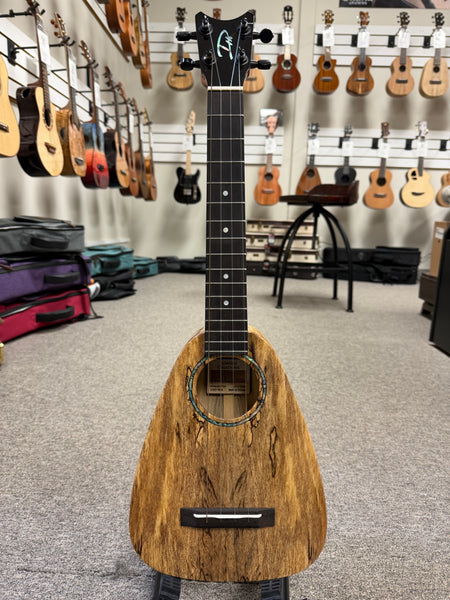 Romero Creations Solid Spalted Mango Tiny Tenor Ukulele w/Case