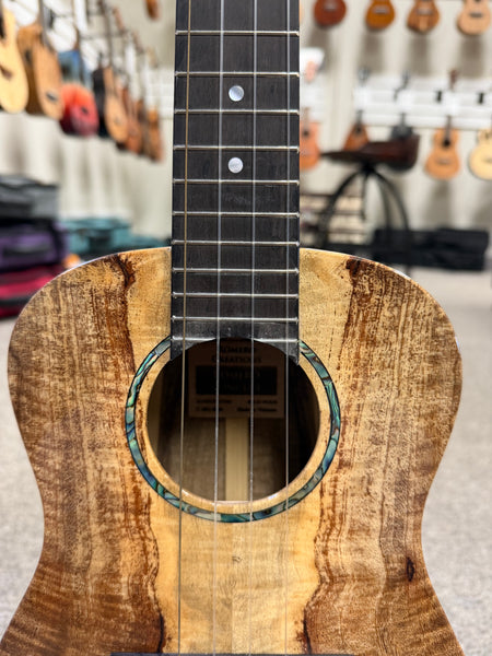 Romero Creations Solid Spalted Mango Concert Ukulele w/Case #1 - Large Body