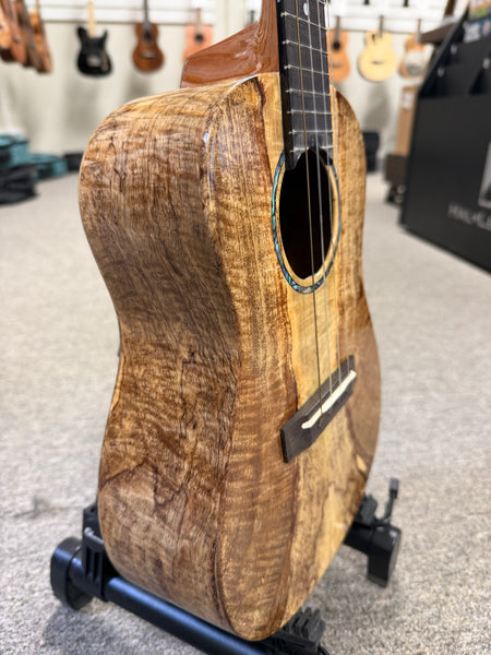 Romero Creations Solid Spalted Mango Concert Ukulele w/Case #1 - Large Body